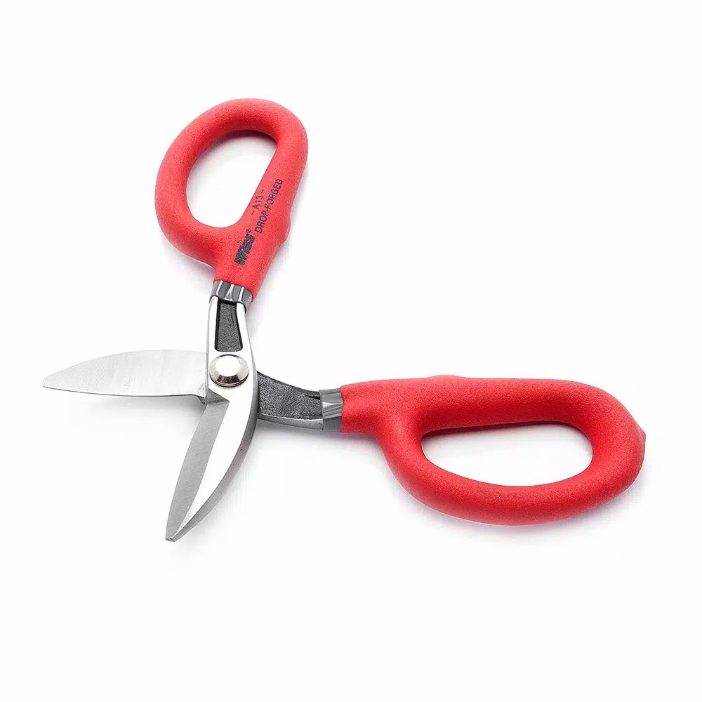 Wiss Crescent Wiss 7 in. Straight-Cut Tin Snips with Cushion-Grip