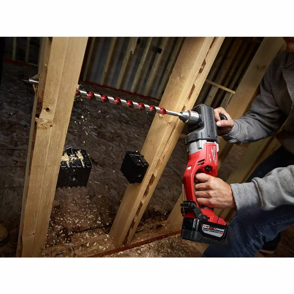 Milwaukee M18 FUEL 1/2 in. Right Angle Drill Kit with (2) 9.0 Ah Batteries and Rapid Charger