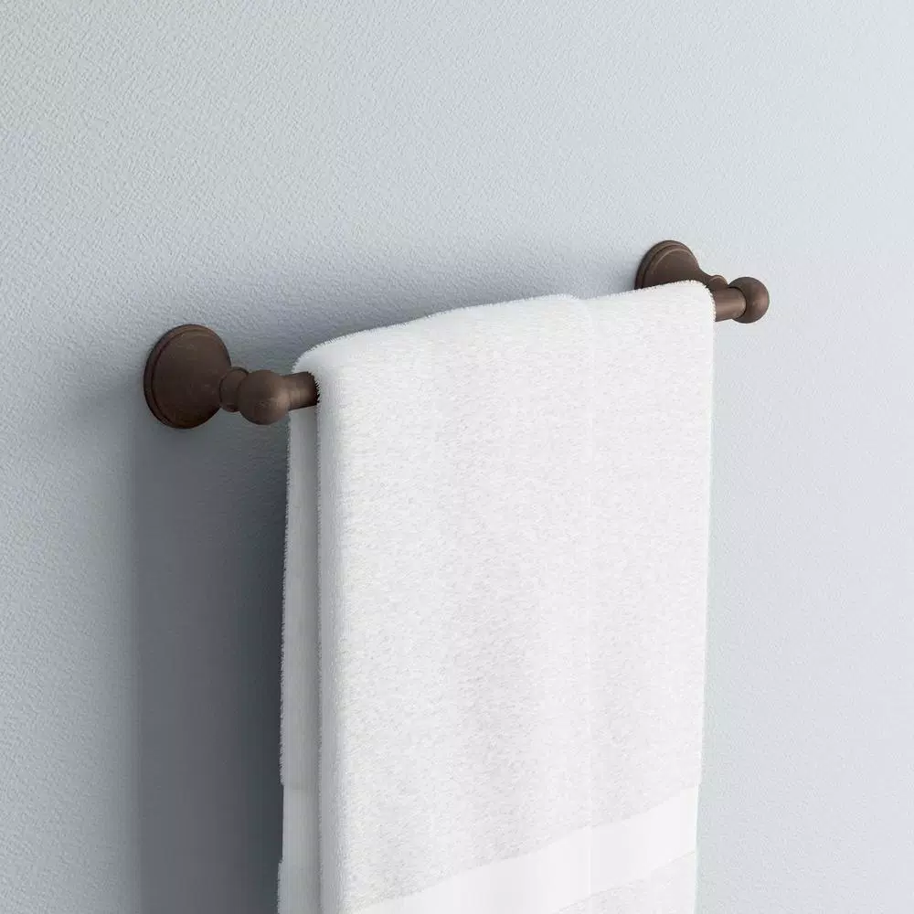 Delta Crestfield 18 in. Single Towel Bar, Venetian Bronze Zinc Construction