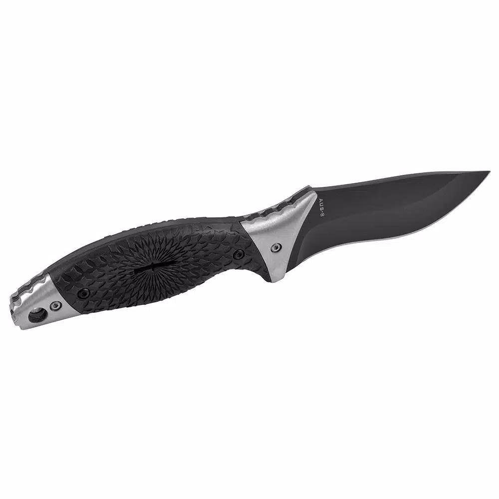 Camillus ST6 4 in. Carbonitride Titanium Drop Point Fixed Blade Knife with Sheath