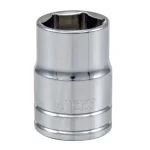 Husky 7/16 in. 6-Point SAE Standard Socket, 3/8 in. Drive, Intermediate Depth thumbnail 1