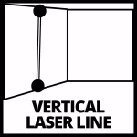 Einhell TC-LL 2 Self-Leveling Red-Beam Cross-Line Laser Level, 30-Ft Range thumbnail 2