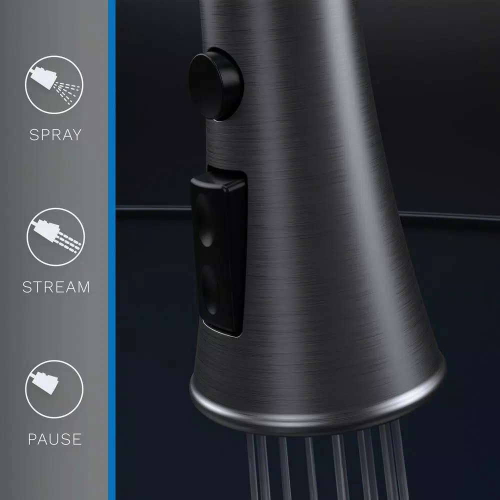 FLOW Series Classic Single-Handle Pull Down Kitchen Faucet, Oil Rubbed Bronze (3-Pack)