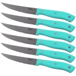 Oster Evansville 14-Piece Stainless Steel Knife Set with Rubberwood Block thumbnail 3