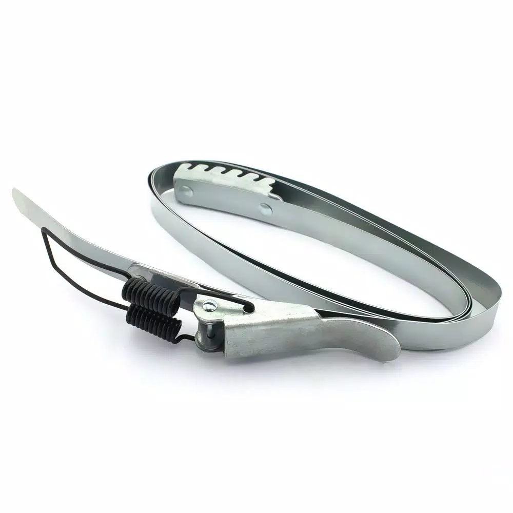 POWERTEC 19 in. Diameter Band Clamp for Dust Collector, Zinc-Plated Steel