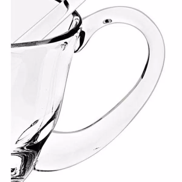 Badash Crystal Crystal Gravy Boat with Ladle Set, 16 oz. Mouth Blown Glass
