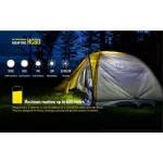 NITECORE HC60 1000 Lumens LED Rechargeable Headlamp with 18650 Battery thumbnail 3