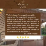 Granite Gold Outdoor Stone Cleaner, 24 oz. Professional Strength Natural Stone Spray thumbnail 6
