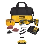 DEWALT 20V MAX XR Brushless 3-Speed Oscillating Multi-Tool Kit with 2.0Ah & 4.0Ah Batteries thumbnail 1