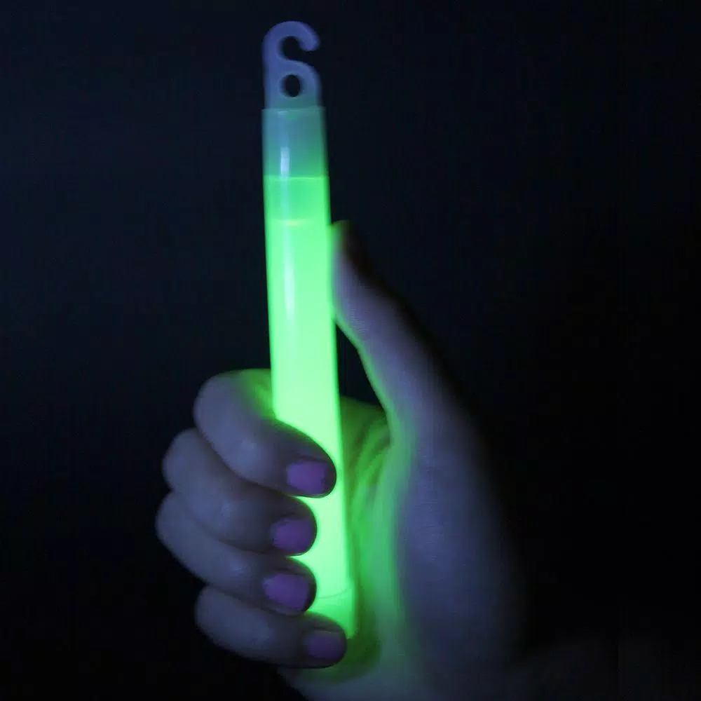 Ready America 12-Hour Green Safety Light Sticks, 48-Pack - Waterproof Chemical Glow Sticks for Emergency Kits