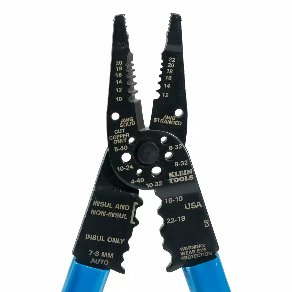 Klein Tools 8-1/4 in. Long Nose Wire Stripper and Multi-Tool for 10-22 AWG Wire