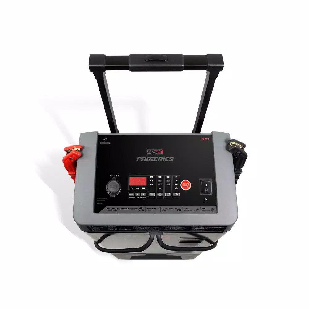Schumacher ProSeries 300 Amp 6V/12V/24V Heavy-Duty Wheel Charger with Engine Start