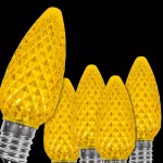 Wintergreen Lighting OptiCore C9 LED Gold Faceted Christmas Light Bulbs, 25-Pack, E17 Base thumbnail 1