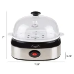 Classic Cuisine 7-Egg Silver Egg Cooker with Automatic Shut-off thumbnail 4
