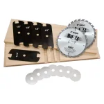MIBRO 8 in. Carbide Stacking Dado Blade Set, 14-Piece Kit for Smooth Grooves and Rabbets thumbnail 1