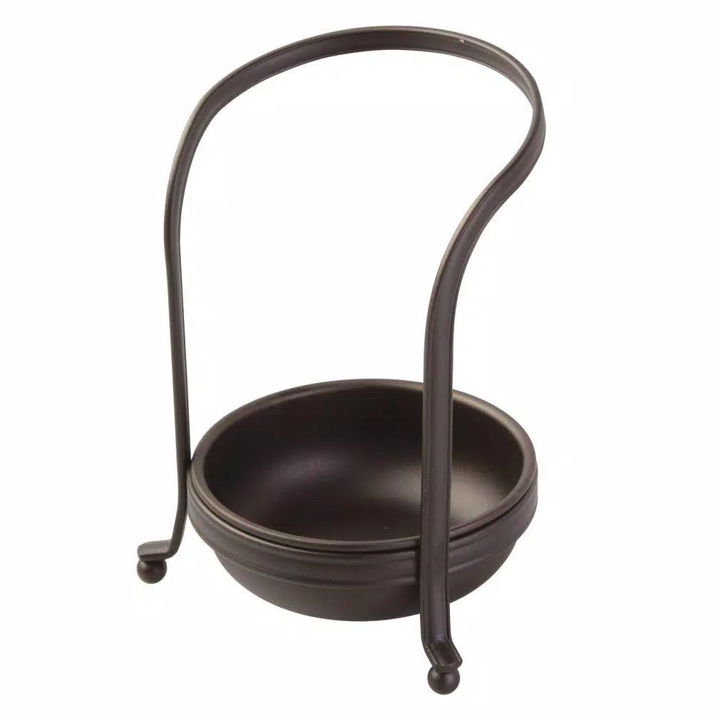 interDesign York Lyra Standing Spoon Rest, Powder Coated Bronze Metal