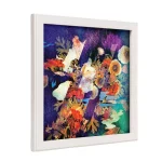 Unbranded White Wood 12.5 x 12.5 in. Square Record Picture Frame for LP Album Covers thumbnail 2