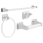 Franklin Brass Futura 4-Piece Chrome Bath Hardware Set thumbnail 6