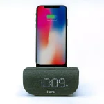 iHome TIMEBASE iBTW20B Bluetooth Alarm Clock with Wireless Qi Charging and USB Port thumbnail 1