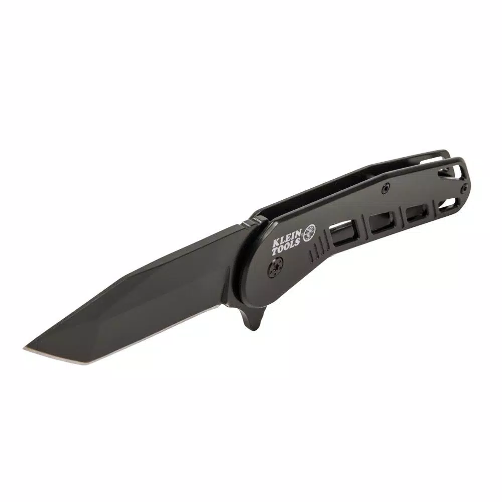 Klein Tools Bearing-Assisted Open Folding Knife with Tanto Blade