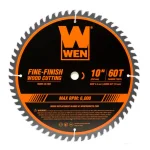 WEN 10 in. Carbide-Tipped Woodworking Saw Blade Set, 32-Tooth & 60-Tooth (2-Pack) thumbnail 5
