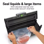 Hamilton Beach NutriFresh Vacuum Sealer with Liquid Sealing, Date Coder, and Starter Kit - Black/Silver thumbnail 8