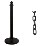 Mr. Chains Medium Duty Stanchion and Chain Kit, Black thumbnail 2