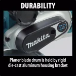 Makita 3-1/4 in. Corded Planer, 7.5 Amp, 16,000 RPM thumbnail 13