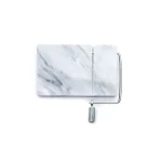 Fox Run White Marble Cheese Slicer Board with Stainless Steel Wire and 2 Replacement Wires thumbnail 2