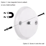 Wasserstein Magnetic Wall Mount for Google Nest Cam IQ Indoor - White thumbnail 4
