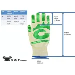 G & F Products DuPont Nomex and Kevlar Heat Resistant 5-Finger Oven Mitts thumbnail 3