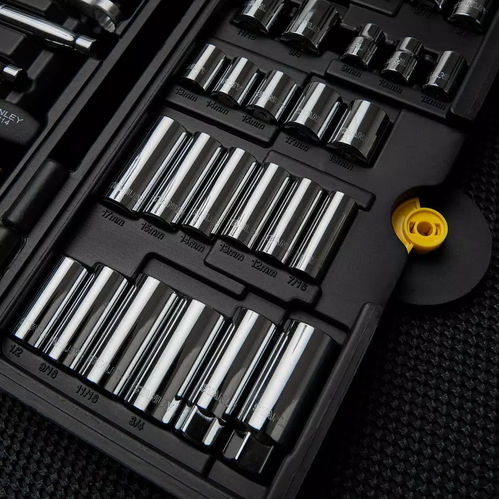 Stanley 151-Piece Mechanic Tool Set with Chrome Vanadium Steel and Bonus Stud Finder