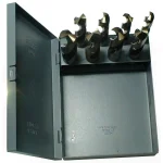 Drill America M42 Cobalt Reduced Shank Drill Bit Set, 8-Piece Metal Case thumbnail 1