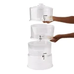 Mind Reader 3-Tier Stackable Beverage Dispenser, 3 Gallon Clear Plastic Drink Holder with Ice Compartment thumbnail 6