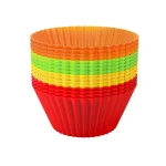 Chef Buddy Silicone Cupcake Liners, 24-Pack Reusable Baking Cups thumbnail 1