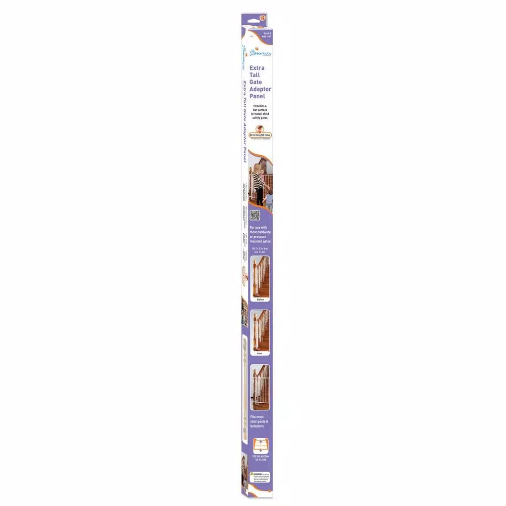 Dreambaby 42 in. Wood Pressure Mounted Gate Adaptor Panel for Banisters and Stair Posts