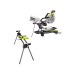 RYOBI 7-1/4 in. Sliding Compound Miter Saw with Stand, 10 Amp, 5350 RPM Kit thumbnail 1
