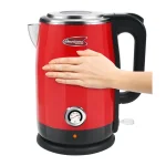 Americana 1.7L Red Cool Touch Stainless Steel Electric Kettle with Temperature Gauge thumbnail 4