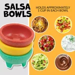 TACO TUESDAY 9-Piece Stainless Steel and Plastic Taco Kit with Tortilla Warmer, Salsa Bowls, Taco Holders, and Mortar and Pestle thumbnail 5
