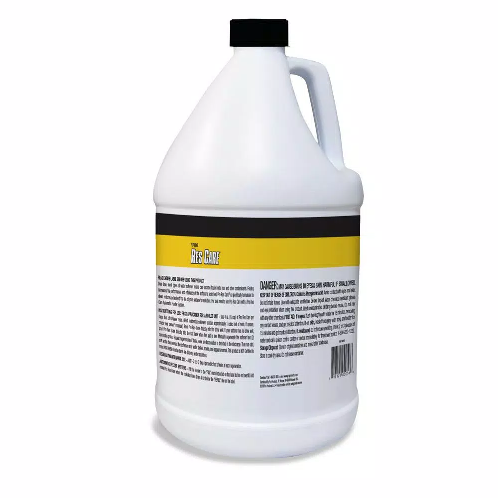 Pro Products Pro Res Care Liquid Resin Cleaning Solution for Water Softeners, 1 Gallon