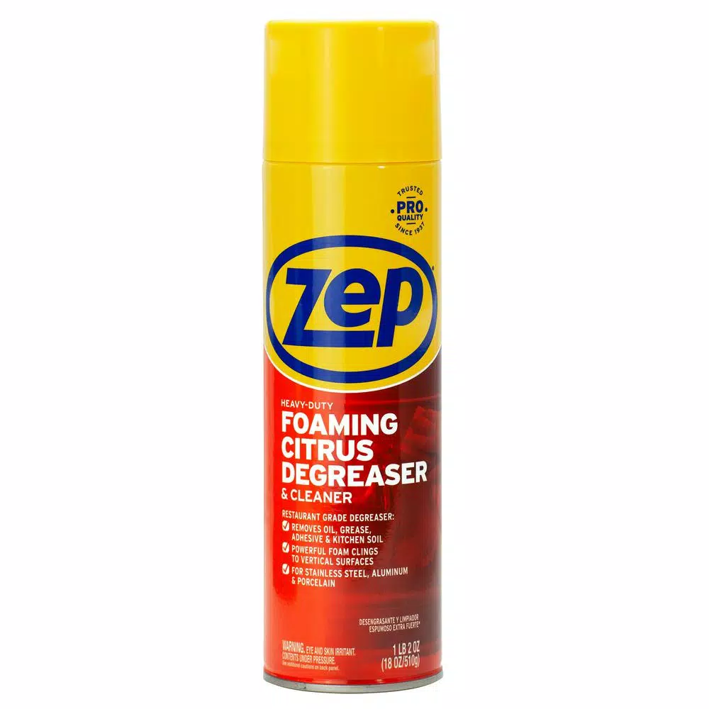 ZEP Heavy-Duty Foaming Degreaser, Natural Citrus Formula, 18 oz (Case of 6)