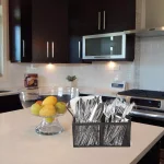 Mind Reader 4-Section Black Mesh Cutlery Caddy, Stainless Steel Flatware Organizer for Countertops thumbnail 6