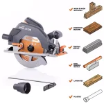 Evolution Power Tools Evolution R185CCS 15 Amp 7-1/4 in. Multi-Material Circular Saw with LED Light and Electric Brake thumbnail 2