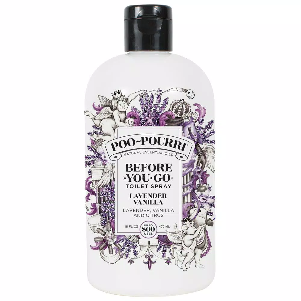 POO POURRI Poo-Pourri Lavender Vanilla Toilet Spray Air Freshener, 16 oz. Refill
