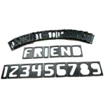 Milescraft 1-1/2 in. Horizontal Sign Making Letter and Number Template Set, 42-Piece thumbnail 2