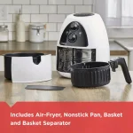 BLACK+DECKER PuriFry 2 Qt. Air Fryer, White thumbnail 5