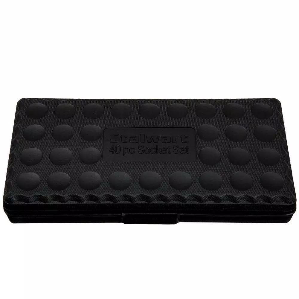 Stalwart 40-Piece 1/4 and 3/8 Drive Socket Set with SAE and Metric Sockets