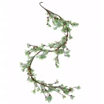 Worth Imports 5 ft. Green Leaves and Red Berries Holiday Garland with Glitter Accents thumbnail 1