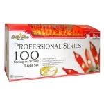 Unbranded Brite Star Professional Series 100-Light Red Mini String Lights with Green Wire (Set of 2) thumbnail 2