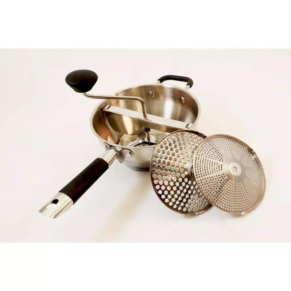 ExcelSteel Stainless Steel Food Mill with 3 Interchangeable Grinding Discs